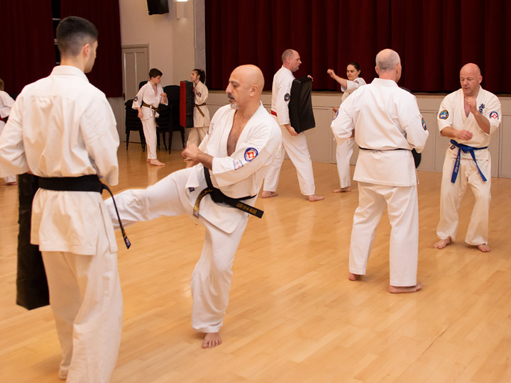 Karate training in Dunmow