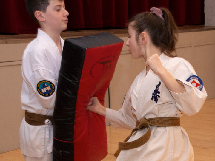 Bagwork Karate training in Dunmow